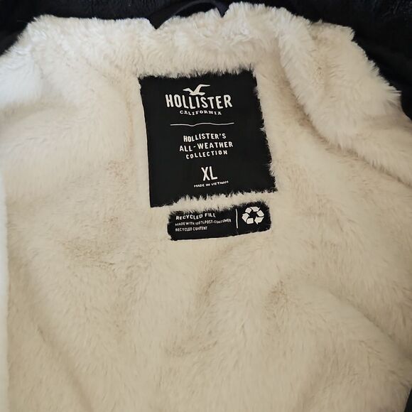 Hollister Faux Fur-Lined All-Weather Womens Jacket XL - Picture 8 of 10